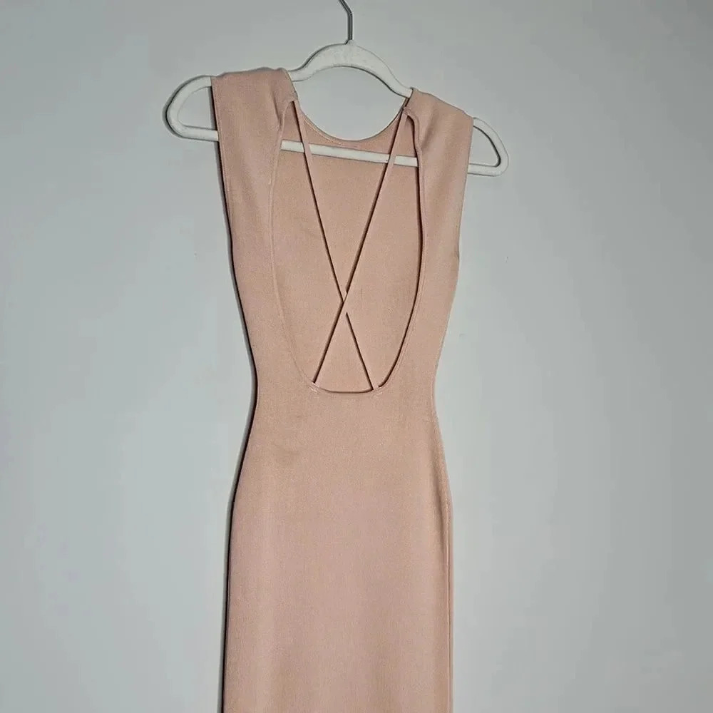 Zara Knit Open Back Dress - Picture 7 of 9